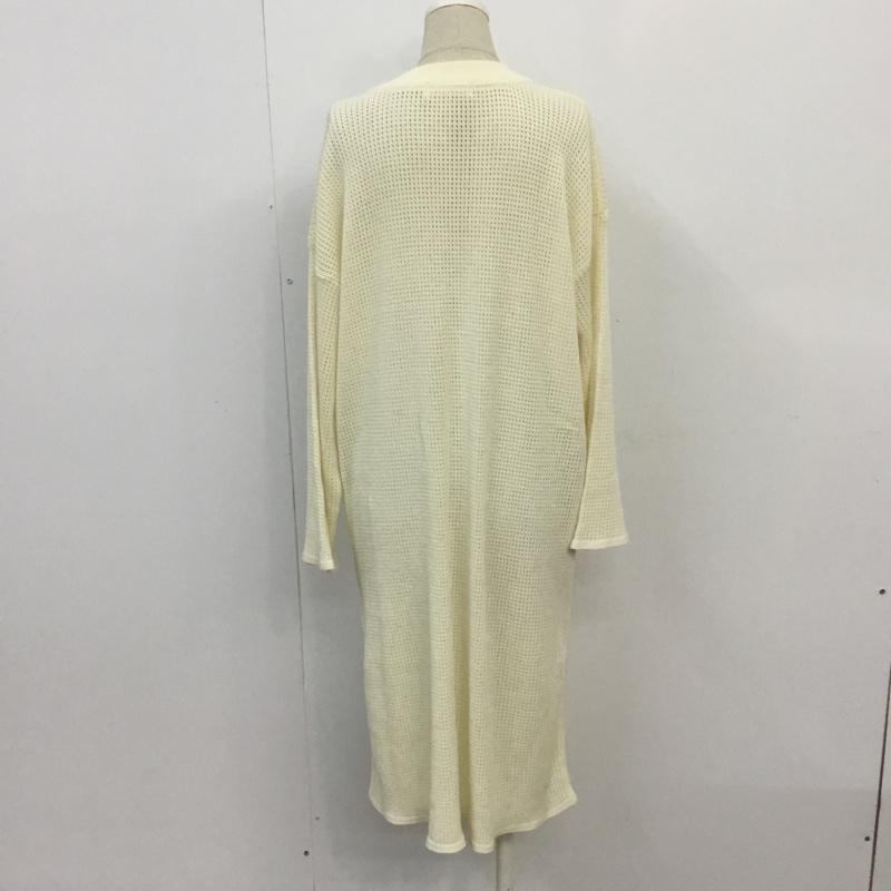 センスオブプレイスバイアーバンリサーチ SENSE OF PLACE by URBAN RESEARCH ワンピース ロングスカート AA94-22A020 ニットチュニック サイドスリット FREE 無地 アイボリー / アイボリー / レディース USED 古着 中古 10065507