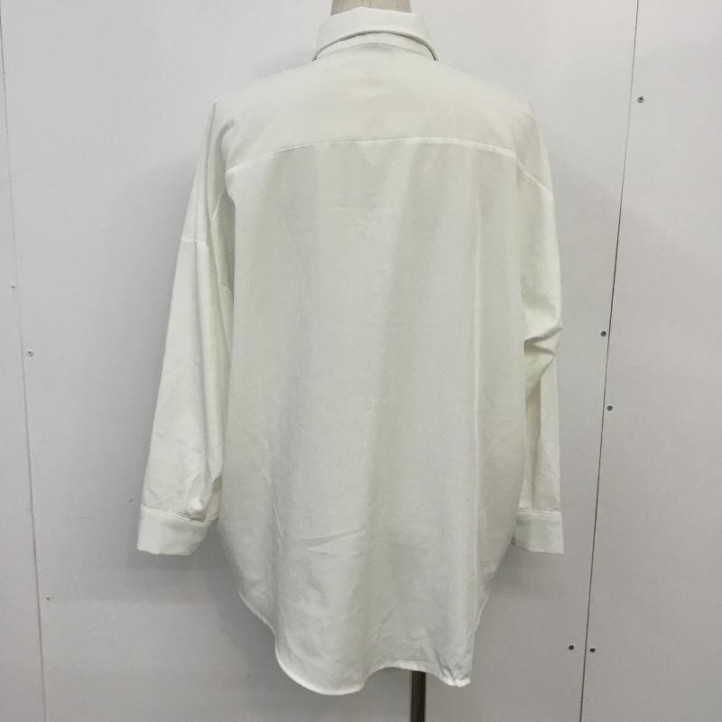 フメイ RESUAPRE シャツ、ブラウス 長袖 L プリント 白 / ホワイト / メンズ USED 古着 中古 10065526