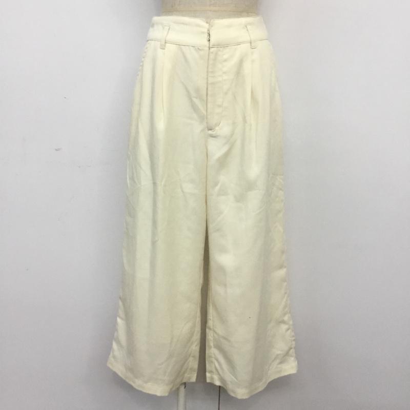 アリシアページボーイ alicia PAGEBOY パンツ スラックス FREE 無地 オフホワイト / オフホワイト / レディース USED 古着 中古 10065576