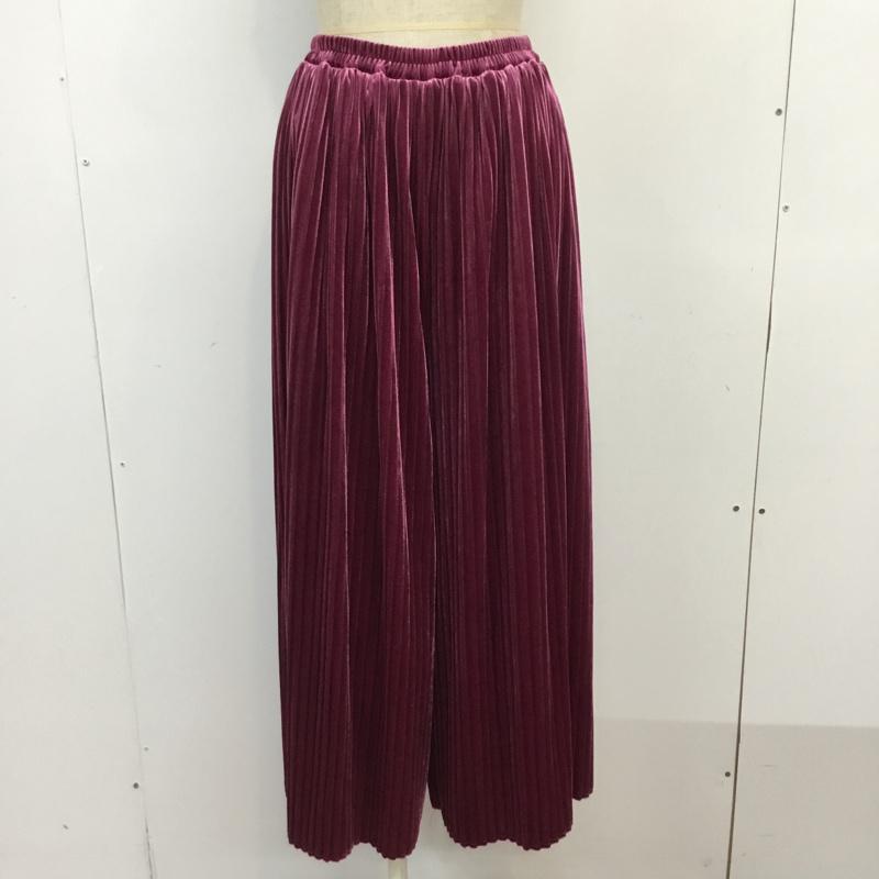 ダブルクローゼット w closet ボトムス ボトムス FREE 無地 紫 / パープル / レディース USED 古着 中古 10065580