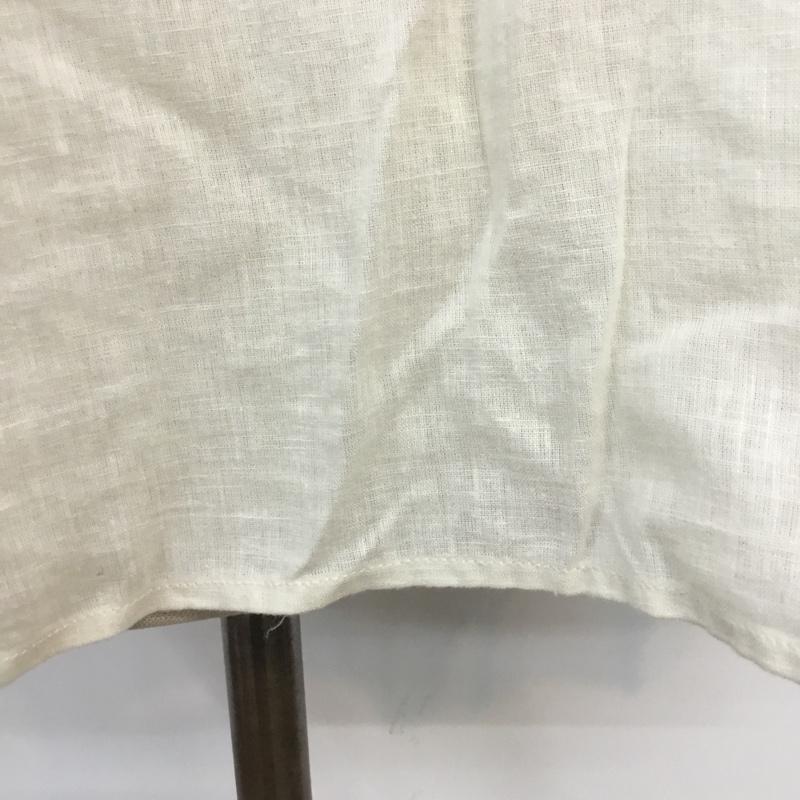 ニコアンド niko and... シャツ、ブラウス 長袖 M 無地 アイボリー / アイボリー / レディース USED 古着 中古 10065586