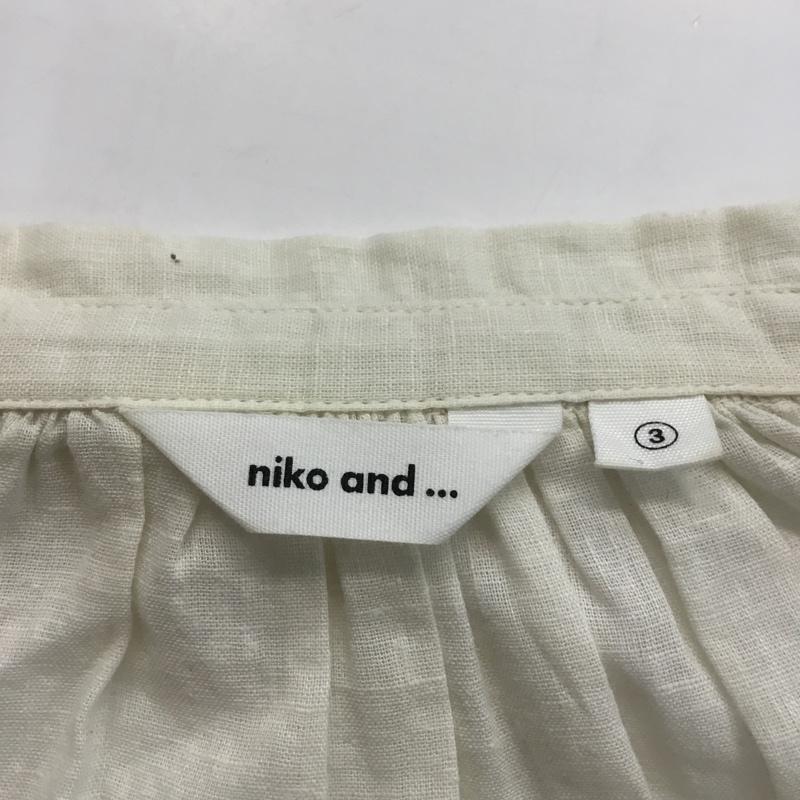 ニコアンド niko and... シャツ、ブラウス 長袖 M 無地 アイボリー / アイボリー / レディース USED 古着 中古 10065586
