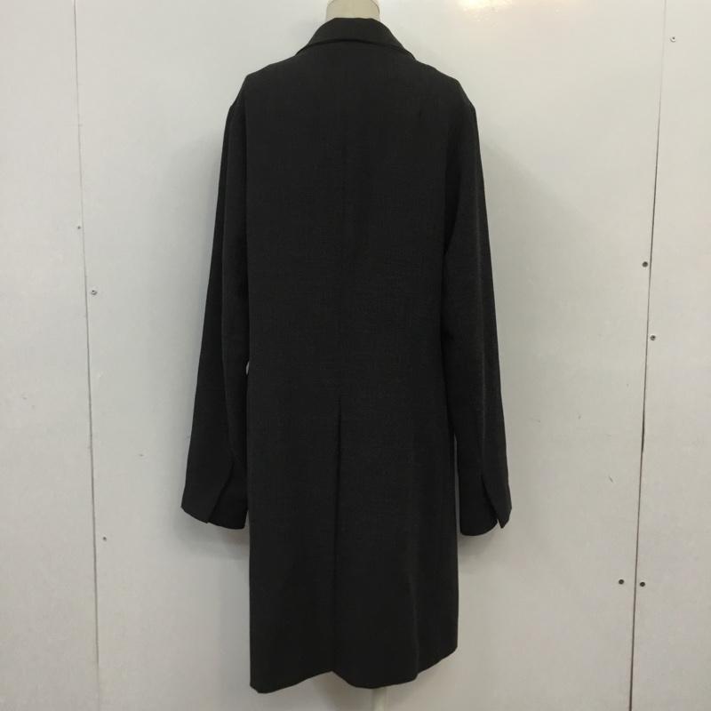 ユキコカワサキ Yukiko Kawasaki ジャケット、上着 ジャケット、ブレザー ロング 無地 チャコールグレー / チャコールグレー / レディース USED 古着 中古 10065588