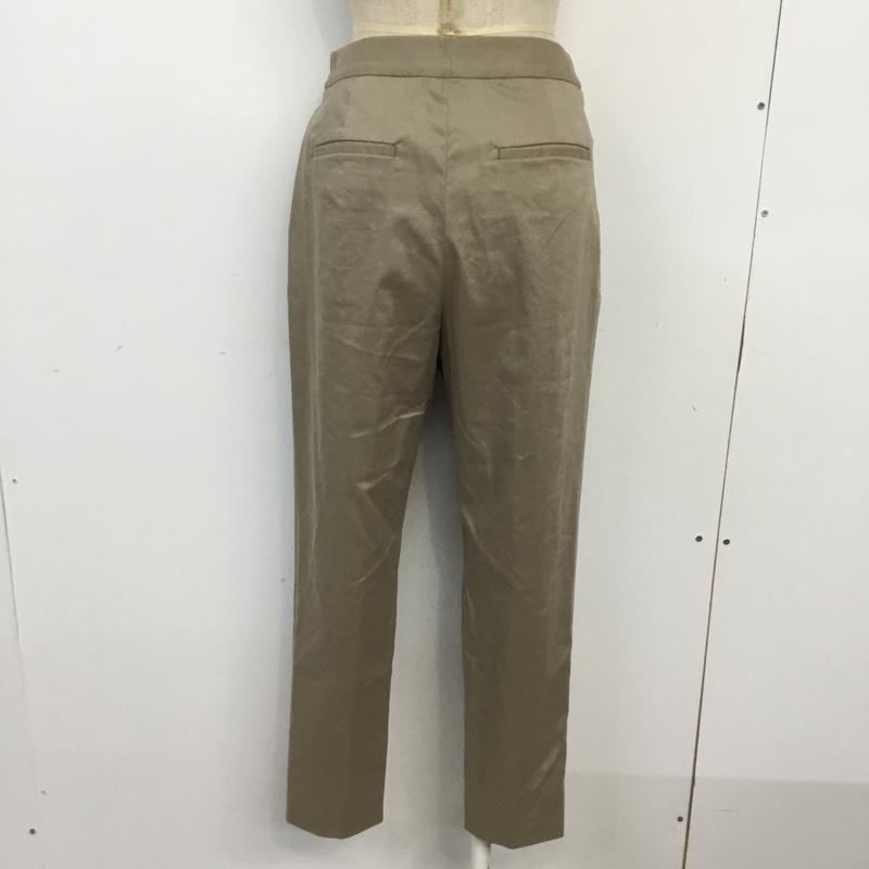 ユナイテッドアローズグリーンレーベルリラクシング UNITEDARROWSGREENLABELRELAXING パンツ スラックス 3519-162-0607 RF P/LI TWL D RAPパンツ 36 無地 ベージュ / ベージュ / レディース USED 古着 中古 10065596