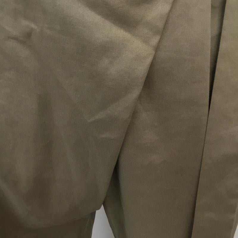 ユナイテッドアローズグリーンレーベルリラクシング UNITEDARROWSGREENLABELRELAXING パンツ スラックス 3519-162-0607 RF P/LI TWL D RAPパンツ 36 無地 ベージュ / ベージュ / レディース USED 古着 中古 10065596