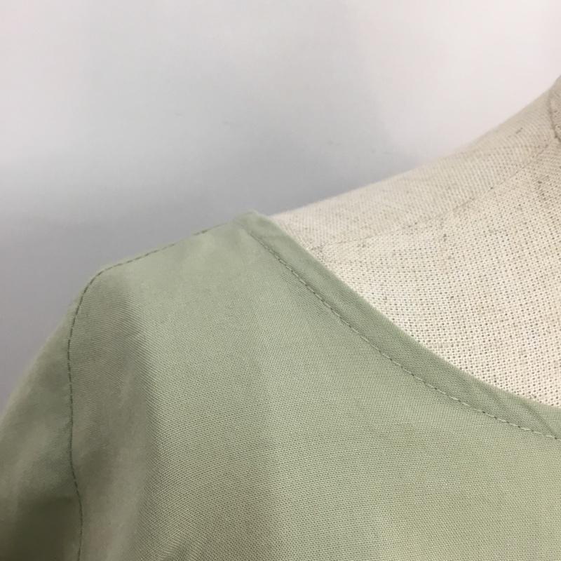 アーバンリサーチ URBAN RESEARCH シャツ、ブラウス 長袖 WH96-23M015 テンセルブラウス FREE 無地 薄緑 / ライトグリーン / レディース USED 古着 中古 10065610