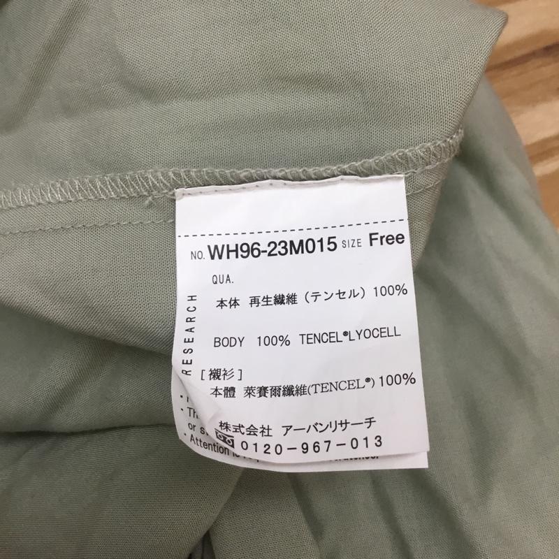 アーバンリサーチ URBAN RESEARCH シャツ、ブラウス 長袖 WH96-23M015 テンセルブラウス FREE 無地 薄緑 / ライトグリーン / レディース USED 古着 中古 10065610