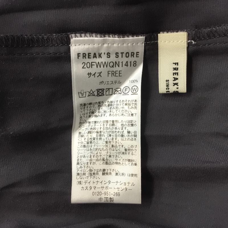 フリークスストア FREAK'S STORE ワンピース ロングスカート 20FWWQN1418 サテンプリーツ 2WAYワンピース FREE 無地 紺 / ネイビー / レディース USED 古着 中古 10065619