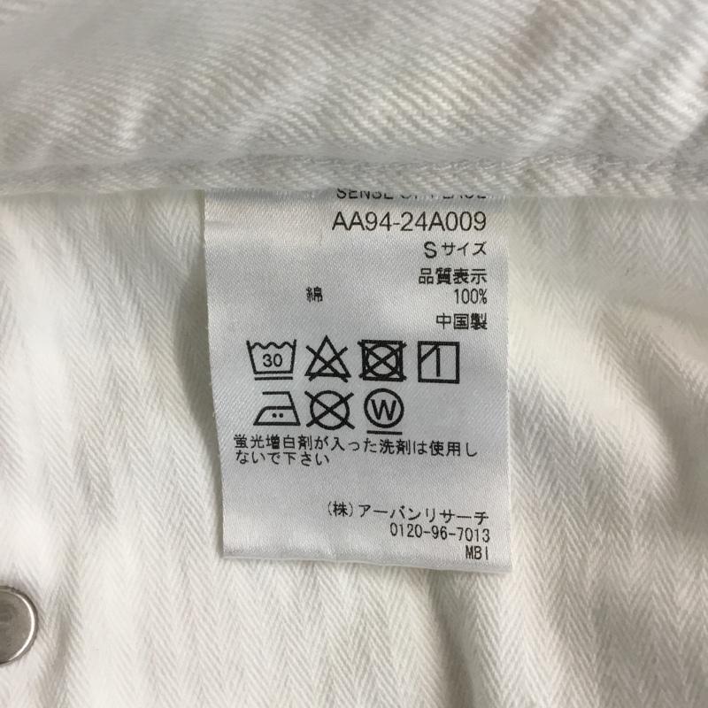 センスオブプレイスバイアーバンリサーチ SENSE OF PLACE by URBAN RESEARCH パンツ デニム、ジーンズ AA94-24A009 ホワイトデニム ワイド S 無地 オフホワイト / オフホワイト / レディース USED 古着 中古 10065620