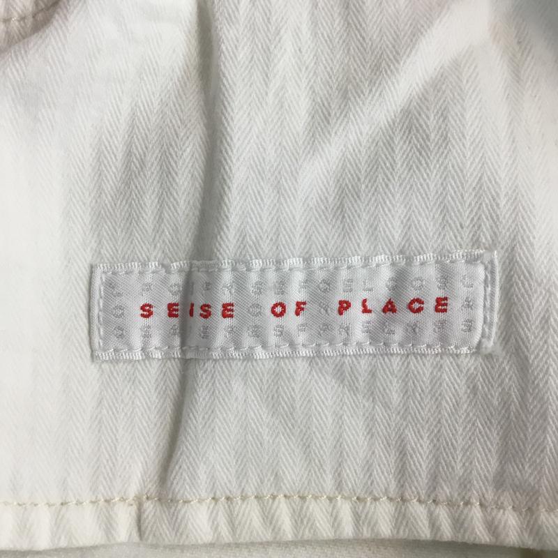 センスオブプレイスバイアーバンリサーチ SENSE OF PLACE by URBAN RESEARCH パンツ デニム、ジーンズ AA94-24A009 ホワイトデニム ワイド S 無地 オフホワイト / オフホワイト / レディース USED 古着 中古 10065620