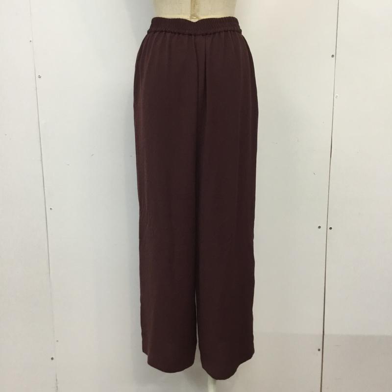 アズールバイマウジー AZUL BY MOUSSY パンツ スラックス 250DAH31-018H リラックスルーズパンツ ストレート S 無地 えんじ / ワインレッド / レディース USED 古着 中古 10065625