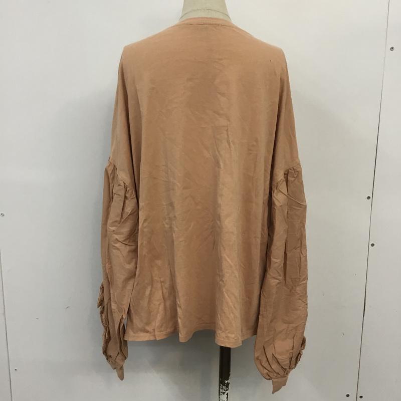 ザラ ZARA TRAFALUC カットソー 長袖 0264 291 942 フロント切替 M 無地 桃 / ピンク / レディース USED 古着 中古 10065629
