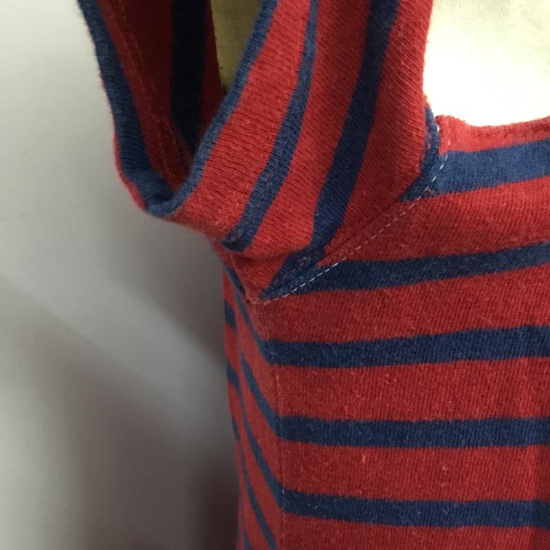 マナスタッシュ MANASTASH ワンピース ひざ丈スカート 7243001 カットソー M ボーダー柄 紺 / ネイビー / X えんじ / ワインレッド / X アイボリー / アイボリー / レディース USED 古着 中古 10065631