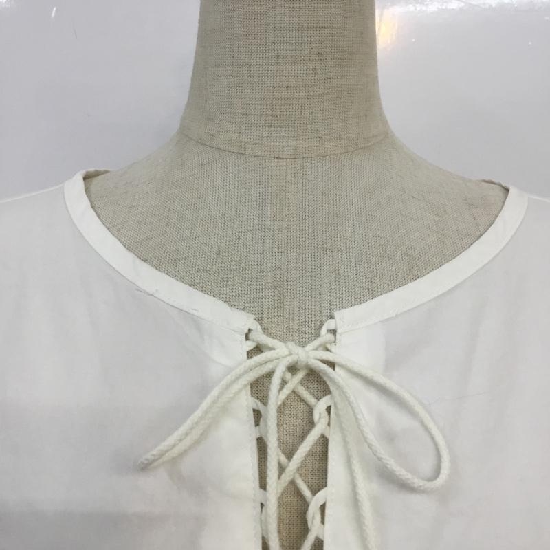 ジーナシス JEANASIS チュニック 長袖 JS070851N9 レースアップ FREE レース柄 オフホワイト / オフホワイト / レディース USED 古着 中古 10065633