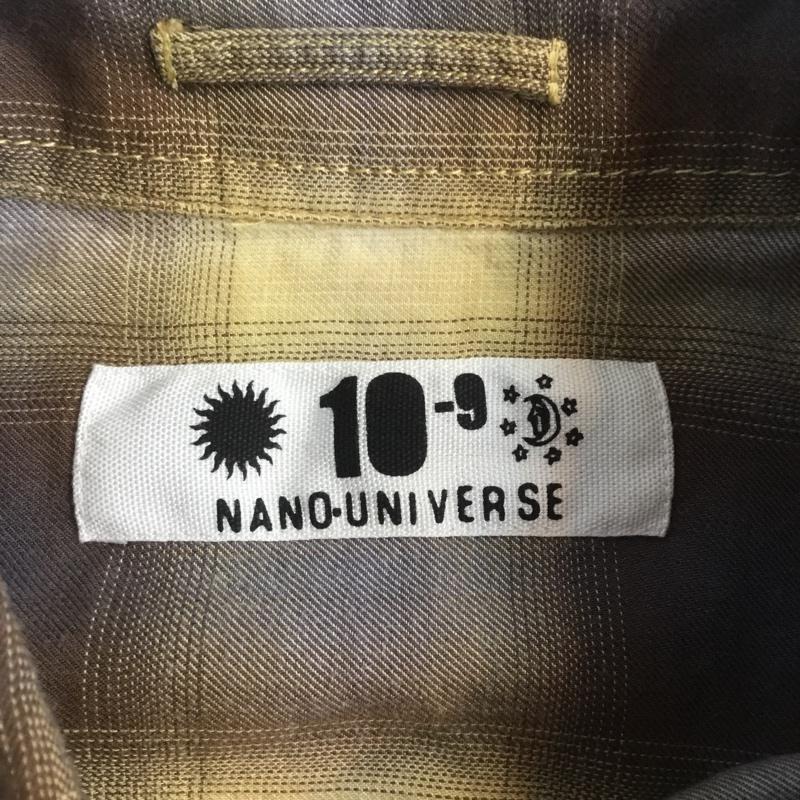 ナノユニバース nano・universe シャツ、ブラウス 半袖 M チェック マルチカラー / マルチカラー / メンズ USED 古着 中古 10065642