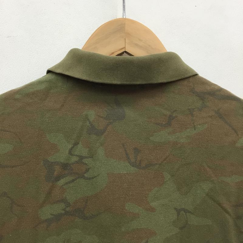 ポロバイラルフローレン Polo by RALPH LAUREN ポロシャツ 半袖 ダメージ加工 L カモフラージュ柄・迷彩 緑 / グリーン / メンズ USED 古着 中古 10065661
