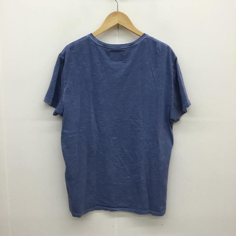 ポロラルフローレン POLO RALPH LAUREN Tシャツ 半袖 L ロゴ、文字 青 / ブルー / メンズ USED 古着 中古 10065662