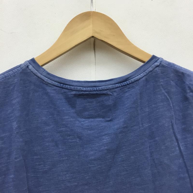 ポロラルフローレン POLO RALPH LAUREN Tシャツ 半袖 L ロゴ、文字 青 / ブルー / メンズ USED 古着 中古 10065662