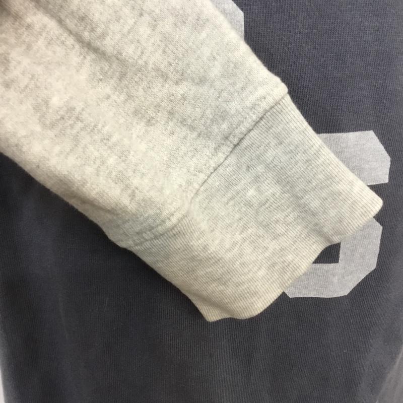 アーサスベイプ URSUS BAPE パーカー 長袖 レイヤード風 2 ロゴ、文字 灰 / グレー / X 紺 / ネイビー / メンズ USED 古着 中古 10065676
