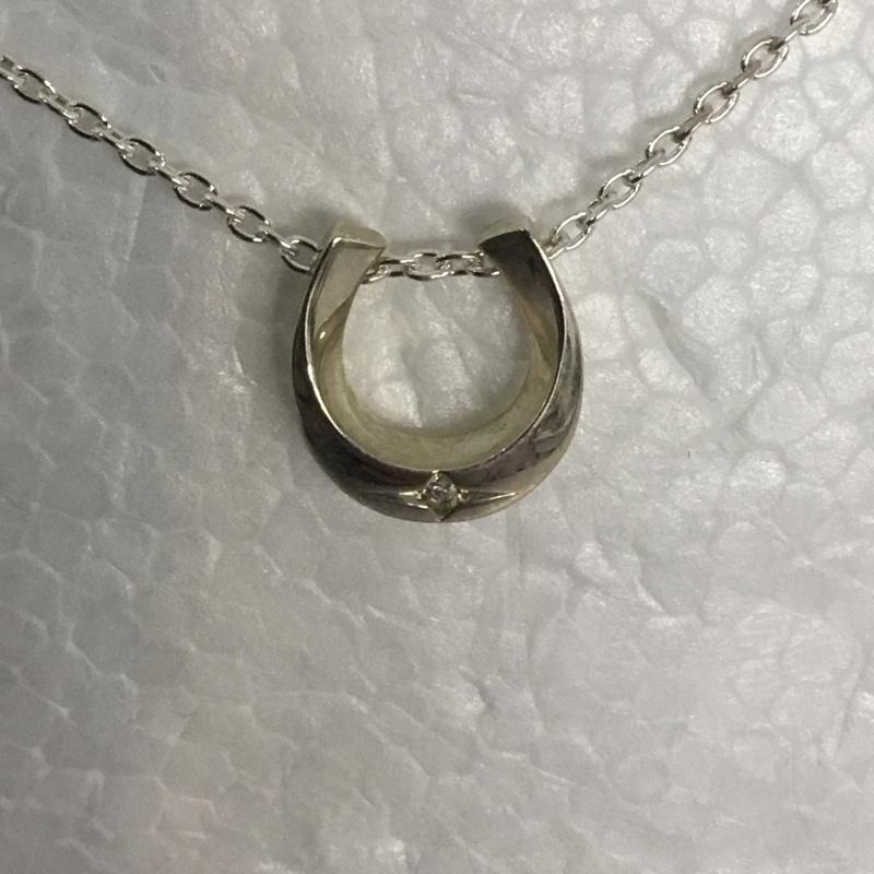 スタージュエリー STAR JEWELRY アクセサリー ネックレス、ペンダント 25N1583 DIAMOND HORSESHOE ホースシュー SV925 箱有 銀 / シルバー / レディース USED 古着 中古 10065760