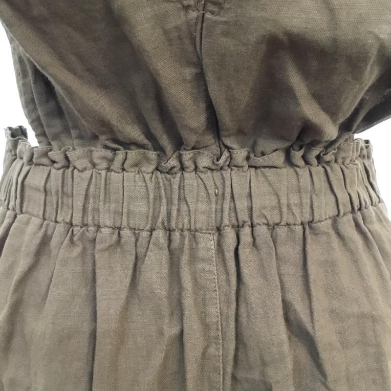 ザラ ZARA ジャンパースカート ジャンパースカート L 無地 茶 / ブラウン / レディース USED 古着 中古 10065783