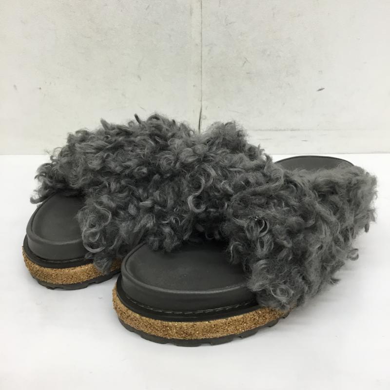 ロデオクラウンズ Rodeo Crowns サンダル サンダル ボアクロスサンダル M 灰 / グレー / レディース USED 古着 中古 10065815