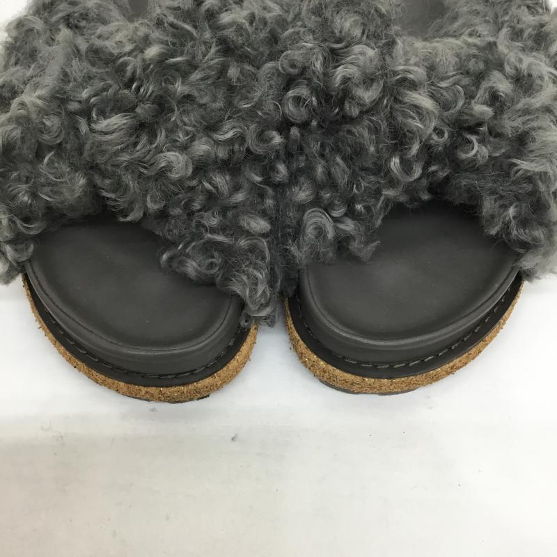 ロデオクラウンズ Rodeo Crowns サンダル サンダル ボアクロスサンダル M 灰 / グレー / レディース USED 古着 中古 10065815