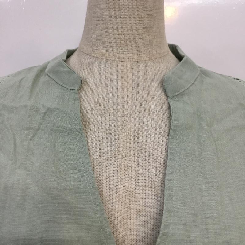 ザラ ZARA ワンピース ミニスカート 5598 225 512 チュニック ドロスト XS 無地 薄緑 / ライトグリーン / レディース USED 古着 中古 10065901
