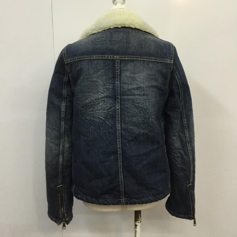 ロデオクラウンズ Rodeo Crowns ジャケット、上着 ジャケット、ブレザー 0504AH30-0430 ボア デニム ワッペン 1 ワンポイント インディゴ / インディゴ / X アイボリー / アイボリー / レディース USED 古着 中古 10065918
