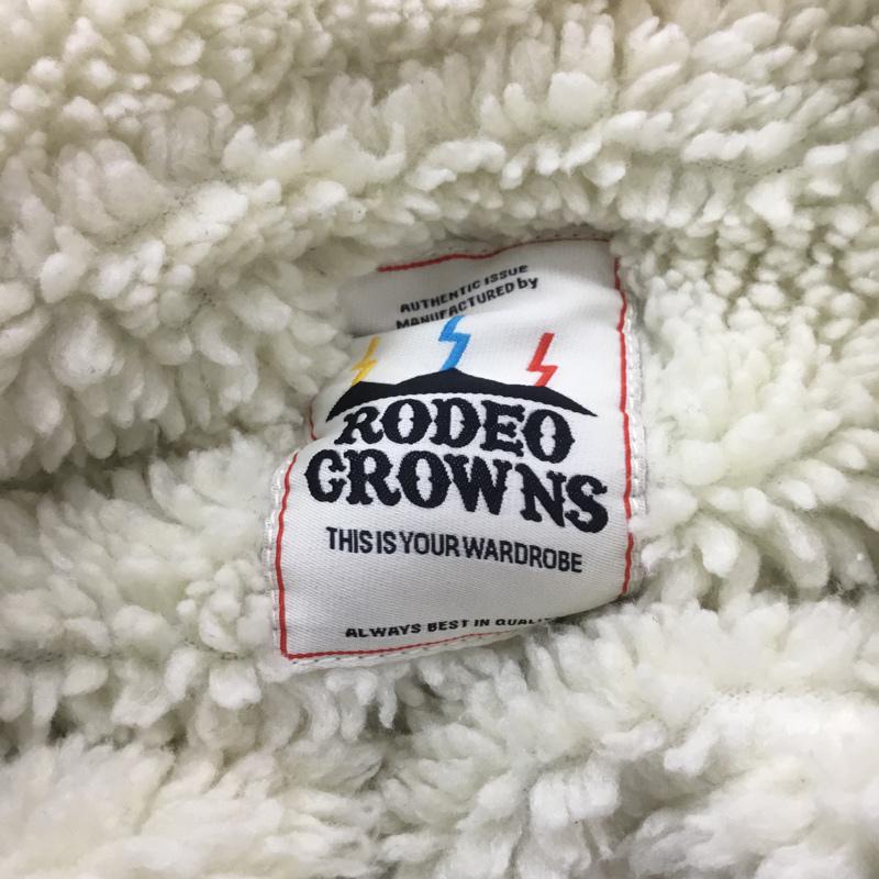 ロデオクラウンズ Rodeo Crowns ジャケット、上着 ジャケット、ブレザー 0504AH30-0430 ボア デニム ワッペン 1 ワンポイント インディゴ / インディゴ / X アイボリー / アイボリー / レディース USED 古着 中古 10065918