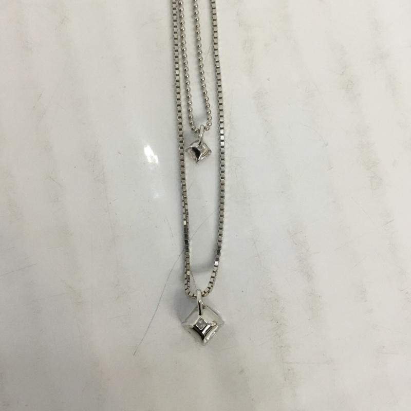 クロスフォーニューヨーク CROSSFORNEWYORK アクセサリー ネックレス、ペンダント N.Double Stud NPN72 SV925 タグ付き 銀 / シルバー / レディース USED 古着 中古 10065999