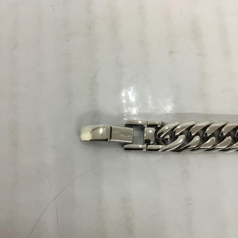 チタニズム TITANISUM アクセサリー ブレスレット、バングル チタン チェーン 無地 銀 / シルバー / メンズ USED 古着 中古 10066012