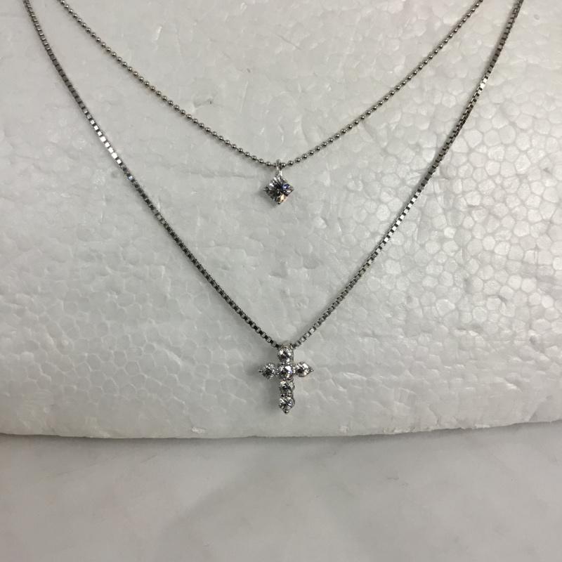クロスフォーニューヨーク CROSSFORNEWYORK アクセサリー ネックレス、ペンダント N.Stud Cross NPN71 SV925 タグ付き 銀 / シルバー / レディース USED 古着 中古 10066063