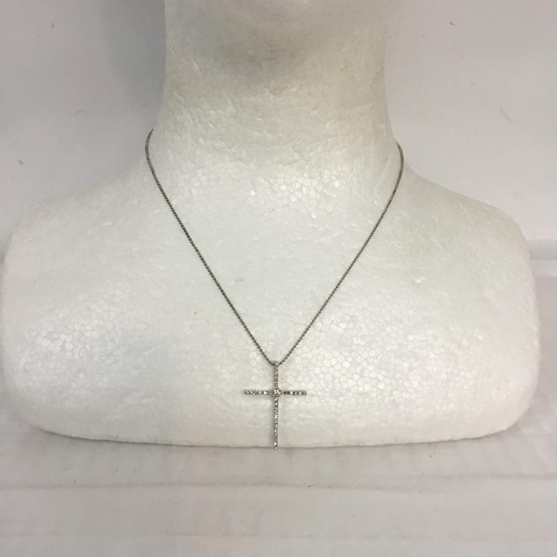 クロスフォーニューヨーク CROSSFORNEWYORK アクセサリー ネックレス、ペンダント Pure Cross NPN67 SV925 銀 / シルバー / レディース USED 古着 中古 10066103