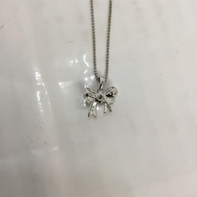 クロスフォーニューヨーク CROSSFORNEWYORK アクセサリー ネックレス、ペンダント RIBBON NPN102 SV925 銀 / シルバー / レディース USED 古着 中古 10066113