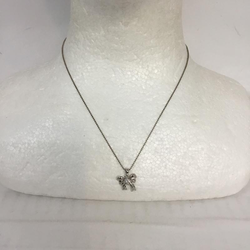 クロスフォーニューヨーク CROSSFORNEWYORK アクセサリー ネックレス、ペンダント RIBBON NPN102 SV925 銀 / シルバー / レディース USED 古着 中古 10066114