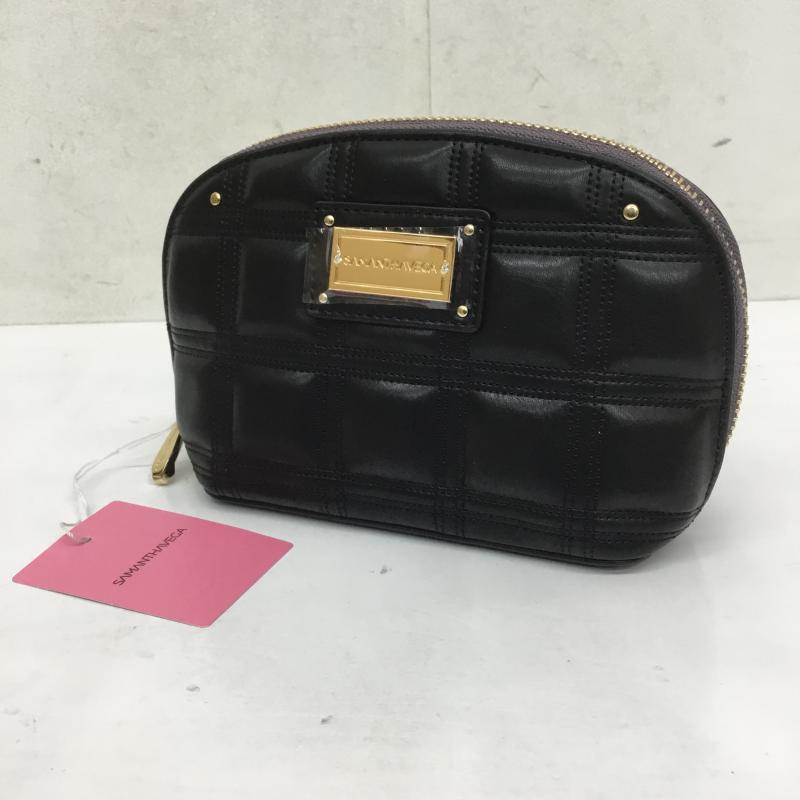 サマンサベガ Samantha Vega ファッション小物 ファッション小物 ポーチ ロゴ、文字 黒 / ブラック / レディース USED 古着 中古 10066126