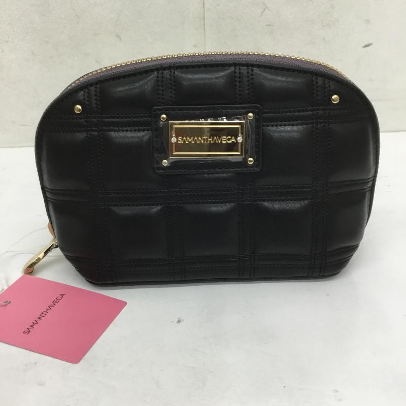 サマンサベガ Samantha Vega ファッション小物 ファッション小物 ポーチ ロゴ、文字 黒 / ブラック / レディース USED 古着 中古 10066126