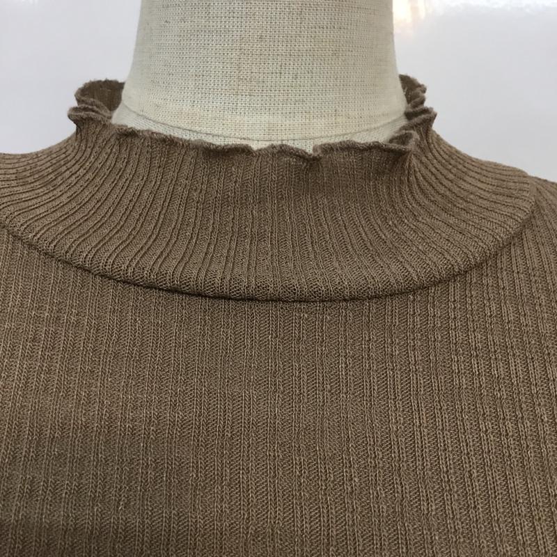 ザラ ZARA カットソー 半袖 M 無地 茶 / ブラウン / レディース USED 古着 中古 10066241