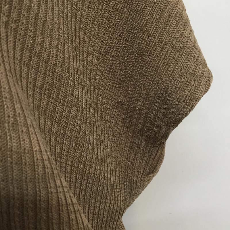 ザラ ZARA カットソー 半袖 M 無地 茶 / ブラウン / レディース USED 古着 中古 10066241