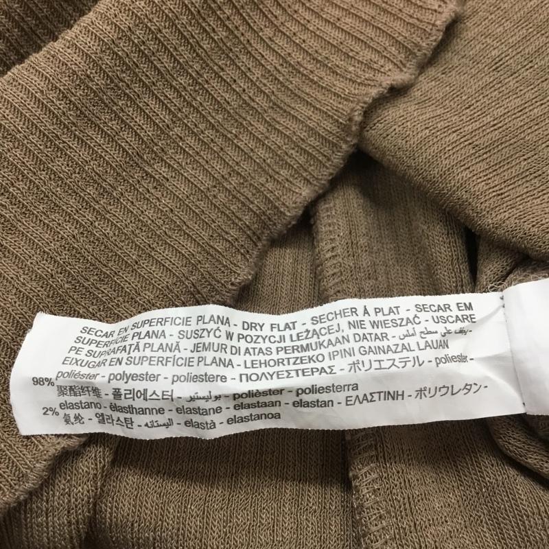 ザラ ZARA カットソー 半袖 M 無地 茶 / ブラウン / レディース USED 古着 中古 10066241