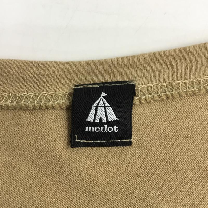 メルロー merlot ワンピース ロングスカート Tシャツワンピ 無地 ベージュ / ベージュ / レディース USED 古着 中古 10066244