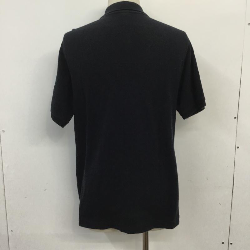 アンドサンズ ANDSUNS ポロシャツ 半袖 M 無地 黒 / ブラック / メンズ USED 古着 中古 10066246