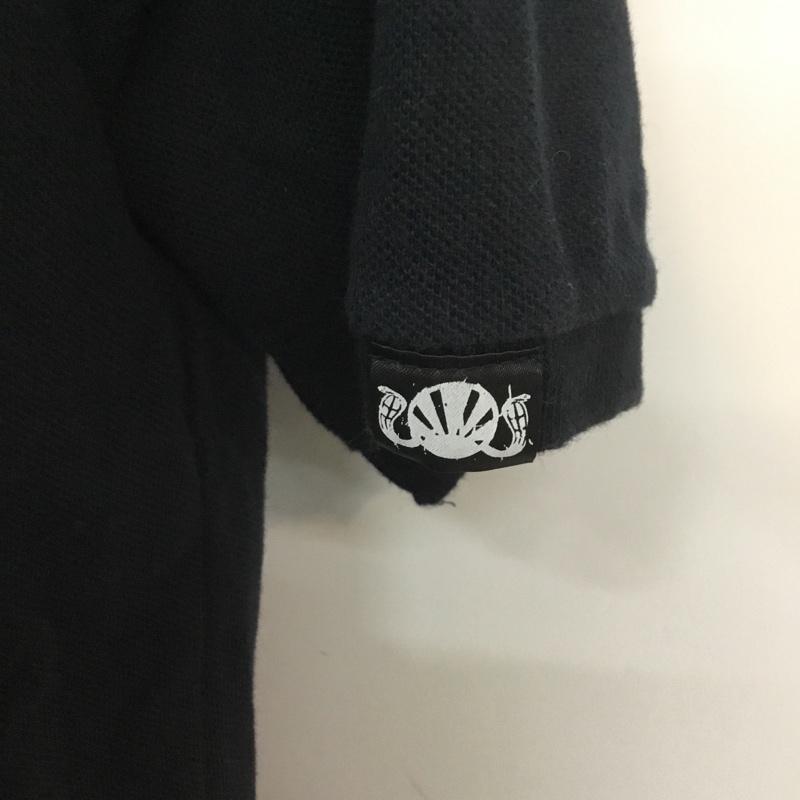 アンドサンズ ANDSUNS ポロシャツ 半袖 M 無地 黒 / ブラック / メンズ USED 古着 中古 10066246