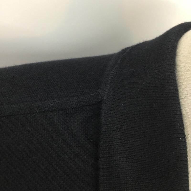 アンドサンズ ANDSUNS ポロシャツ 半袖 M 無地 黒 / ブラック / メンズ USED 古着 中古 10066246