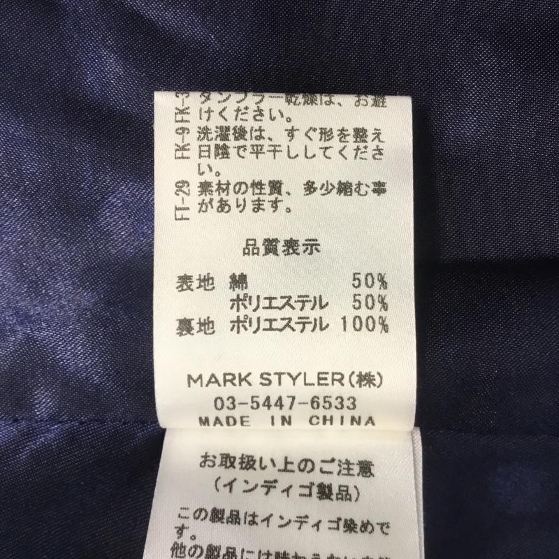 マーキュリーデュオ MERCURYDUO ワンピース ミニスカート デニム FREE 無地 インディゴ / インディゴ / レディース USED 古着 中古 10066256