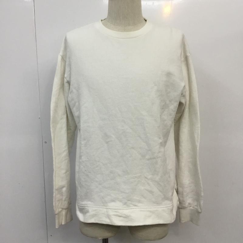 インヘリット INHERIT トレーナー 長袖 M 無地 白 / ホワイト / メンズ USED 古着 中古 10066276