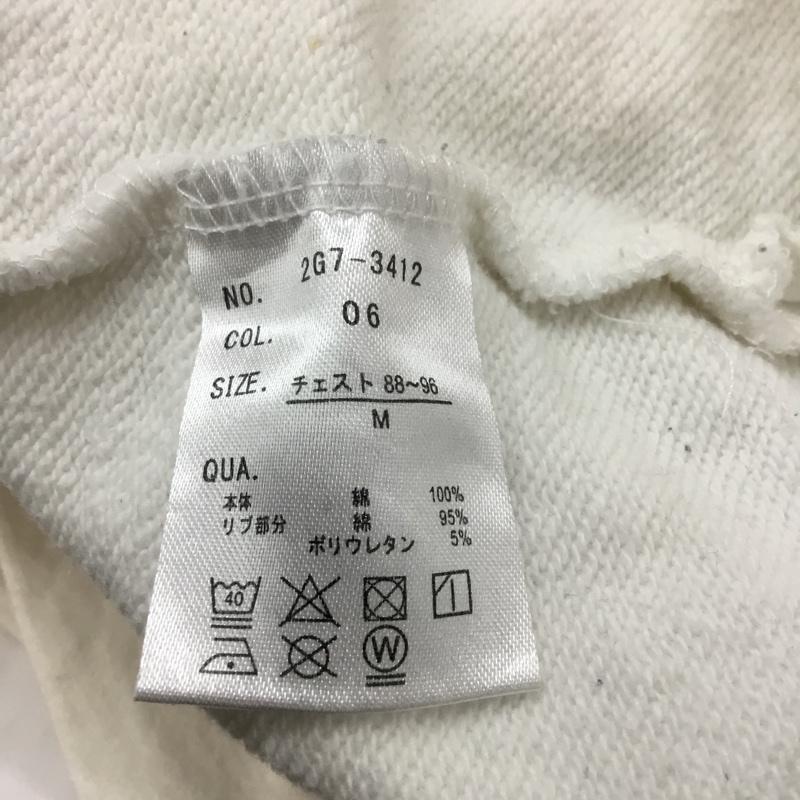 インヘリット INHERIT トレーナー 長袖 M 無地 白 / ホワイト / メンズ USED 古着 中古 10066276