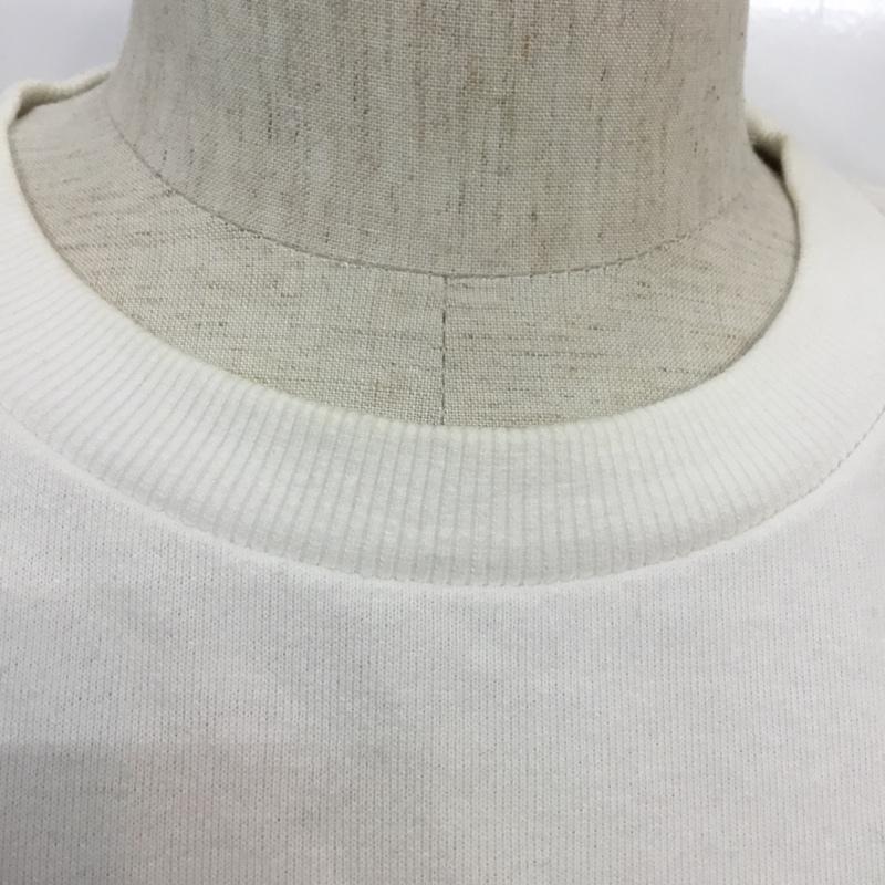 インヘリット INHERIT トレーナー 長袖 M 無地 白 / ホワイト / メンズ USED 古着 中古 10066276