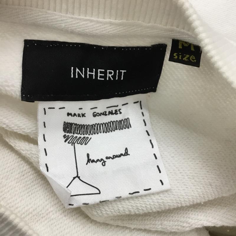 インヘリット INHERIT トレーナー 長袖 M 無地 白 / ホワイト / メンズ USED 古着 中古 10066276